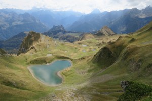 Lac de Montagnon depuis le Montagnon d'Iseye