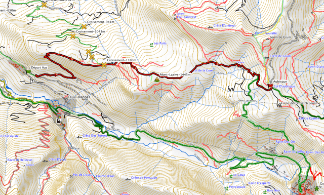 Tracé Aas - Aubisque