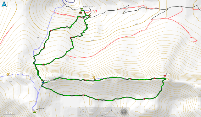 La boucle qui mène au Jaout