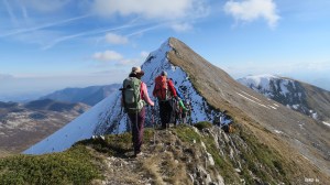 La crête de Coos et le Moulle de Jaout au fond